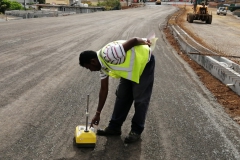 Tests-on-crusher-run-at-dual-carriageway