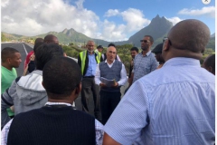 JICA delegation visit on TRV link road