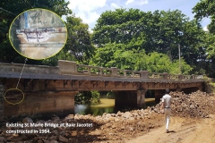 Reconstruction of Ste Marie Bridge on B9 Road at Baie Jacotet